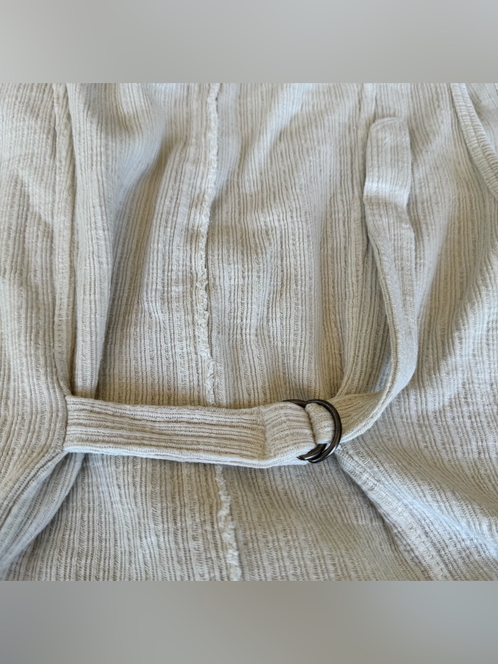 Pilcro Cream Button-Front Ribbed Tank Top - Picture 10 of 10